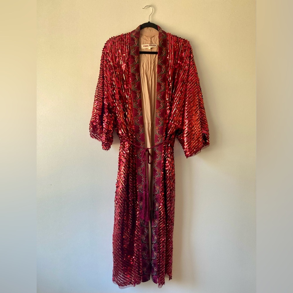 Free People Light is Coming Duster sz L